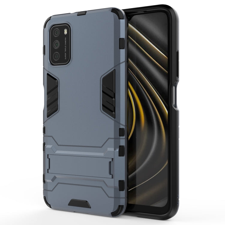 For Xiaomi Poco M3 PC + TPU Shockproof Protective Case with Holder