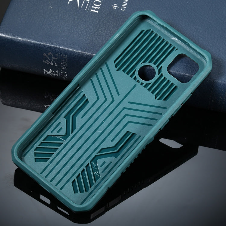 For Xiaomi Redmi 9C Armor Warrior Shockproof PC + TPU Protective Case