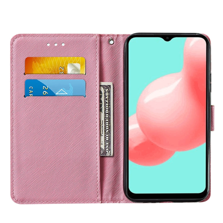 For Samsung Galaxy A32 5G Cross Texture Painting Pattern Horizontal Flip Leather Case with Holder & Card Slots & Wallet & Lanyard