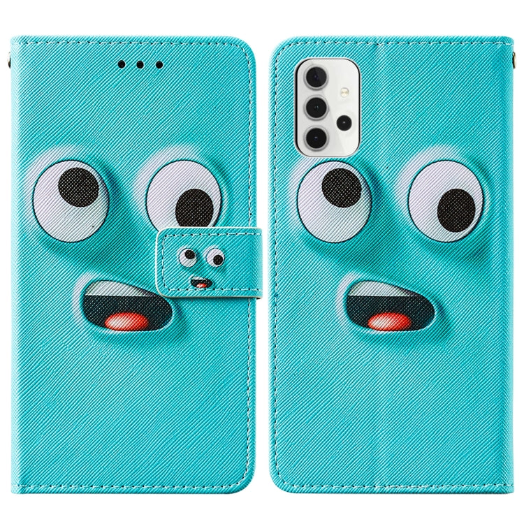 For Samsung Galaxy A32 5G Cross Texture Painting Pattern Horizontal Flip Leather Case with Holder & Card Slots & Wallet & Lanyard