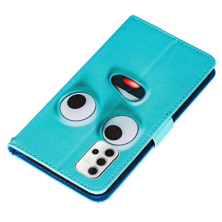 For Samsung Galaxy A32 5G Cross Texture Painting Pattern Horizontal Flip Leather Case with Holder & Card Slots & Wallet & Lanyard
