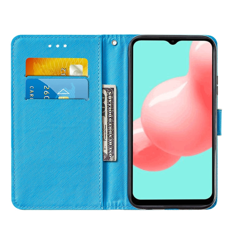 For Samsung Galaxy A32 5G Cross Texture Painting Pattern Horizontal Flip Leather Case with Holder & Card Slots & Wallet & Lanyard