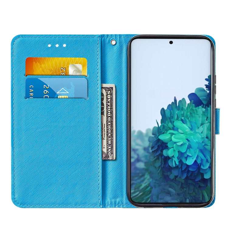 For Samsung Galaxy S21 5G Cross Texture Painting Pattern Horizontal Flip Leather Case with Holder & Card Slots & Wallet & Lanyard