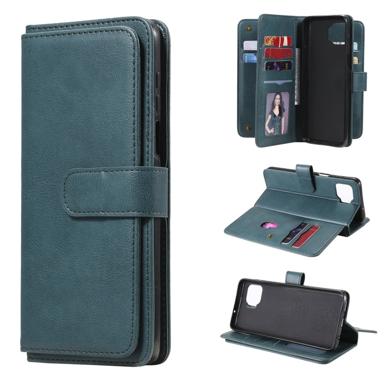 For Motorola Moto G 5G Plus Multifunctional Magnetic Copper Buckle Horizontal Flip Solid Color Leather Case with 10 Card Slots & Wallet & Holder & Photo Frame