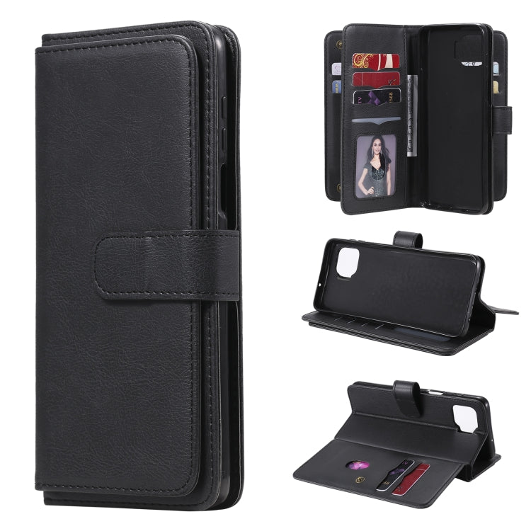 For Motorola Moto G 5G Plus Multifunctional Magnetic Copper Buckle Horizontal Flip Solid Color Leather Case with 10 Card Slots & Wallet & Holder & Photo Frame