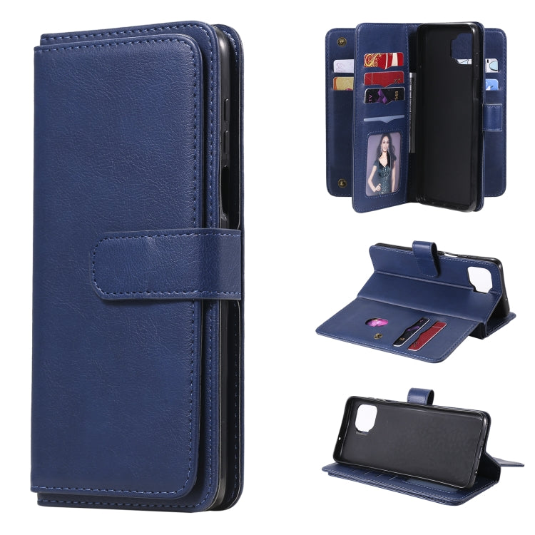 For Motorola Moto G 5G Plus Multifunctional Magnetic Copper Buckle Horizontal Flip Solid Color Leather Case with 10 Card Slots & Wallet & Holder & Photo Frame