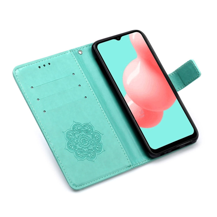 For Samsung Galaxy A32 5G Dream Catcher Printing Horizontal Flip Leather Case with Holder & Card Slots & Wallet & Lanyard