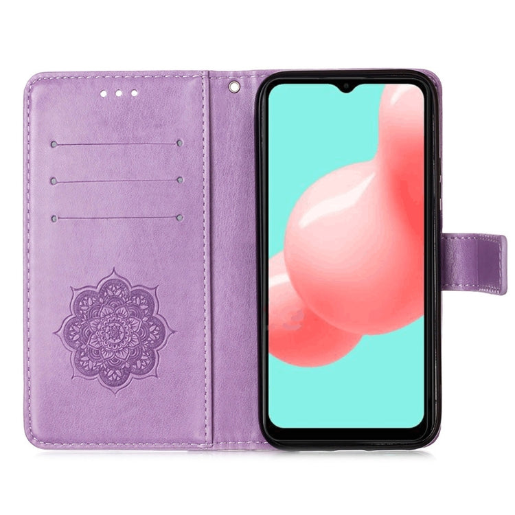 For Samsung Galaxy A32 5G Dream Catcher Printing Horizontal Flip Leather Case with Holder & Card Slots & Wallet & Lanyard