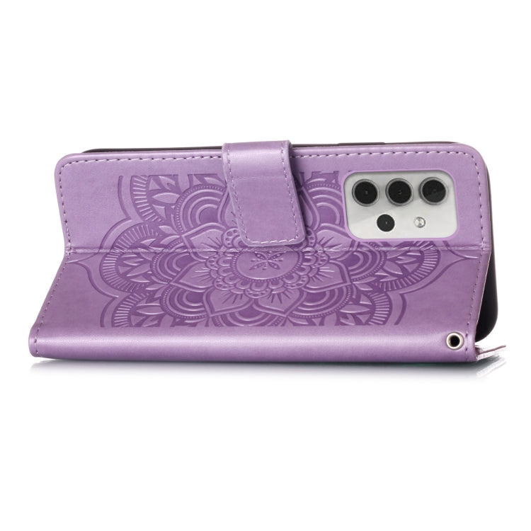 For Samsung Galaxy A32 5G Dream Catcher Printing Horizontal Flip Leather Case with Holder & Card Slots & Wallet & Lanyard