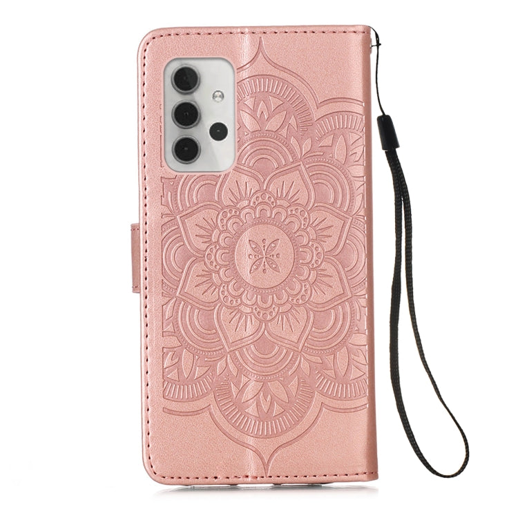 For Samsung Galaxy A32 5G Dream Catcher Printing Horizontal Flip Leather Case with Holder & Card Slots & Wallet & Lanyard