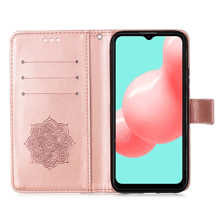 For Samsung Galaxy A32 5G Dream Catcher Printing Horizontal Flip Leather Case with Holder & Card Slots & Wallet & Lanyard