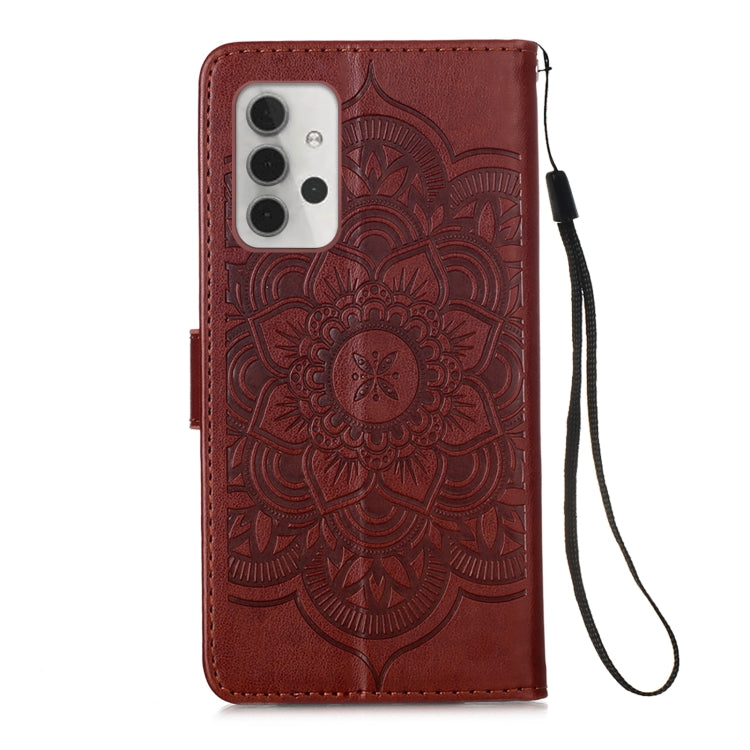 For Samsung Galaxy A32 5G Dream Catcher Printing Horizontal Flip Leather Case with Holder & Card Slots & Wallet & Lanyard