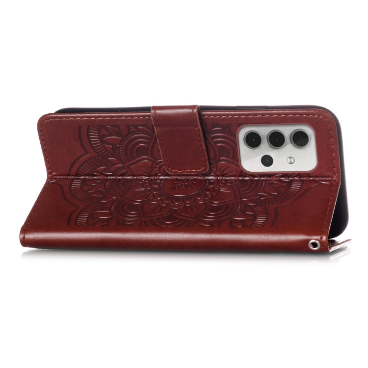 For Samsung Galaxy A32 5G Dream Catcher Printing Horizontal Flip Leather Case with Holder & Card Slots & Wallet & Lanyard