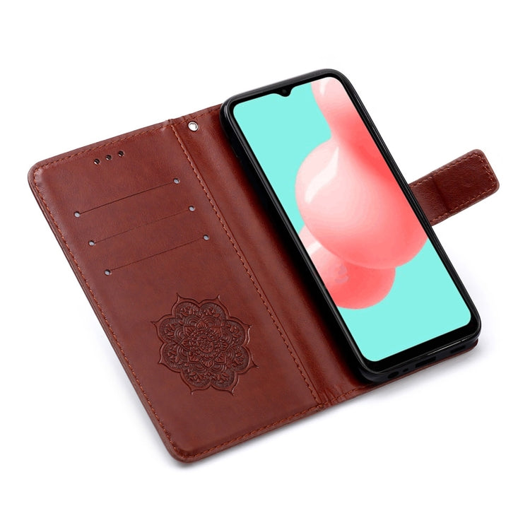 For Samsung Galaxy A32 5G Dream Catcher Printing Horizontal Flip Leather Case with Holder & Card Slots & Wallet & Lanyard