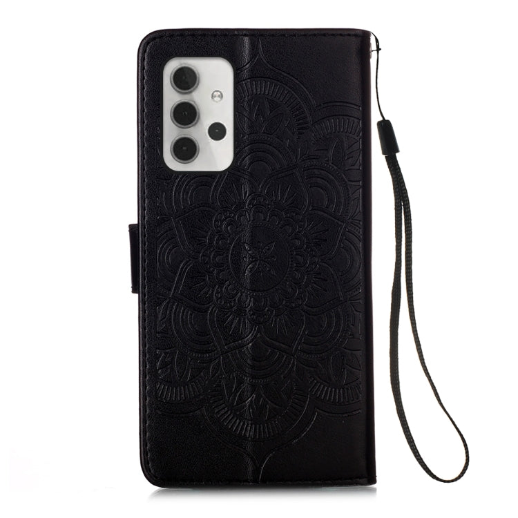 For Samsung Galaxy A32 5G Dream Catcher Printing Horizontal Flip Leather Case with Holder & Card Slots & Wallet & Lanyard