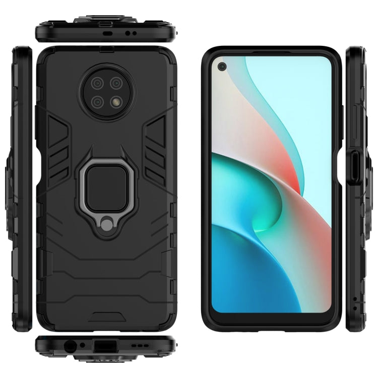 For Xiaomi Redmi Note 9 5G PC + TPU Shockproof Protective Case with Magnetic Ring Holder