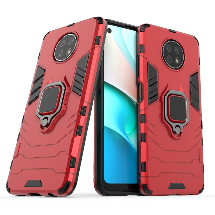 For Xiaomi Redmi Note 9 5G PC + TPU Shockproof Protective Case with Magnetic Ring Holder