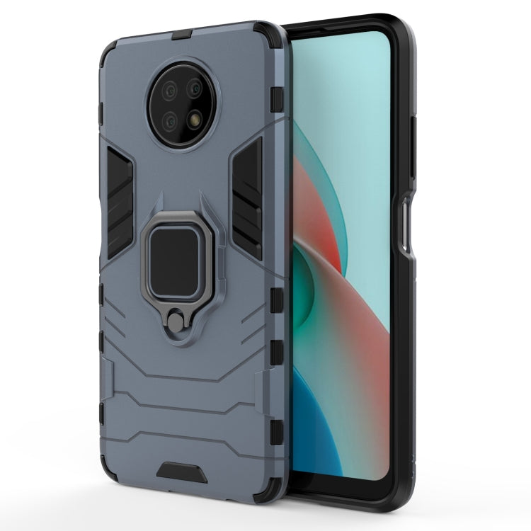 For Xiaomi Redmi Note 9 5G PC + TPU Shockproof Protective Case with Magnetic Ring Holder