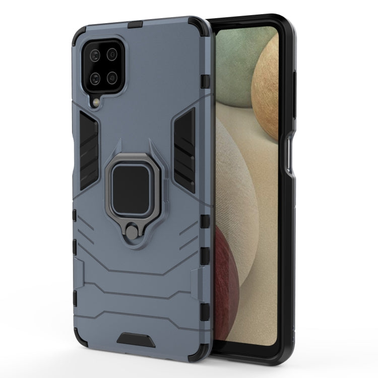 For Samsung Galaxy A12 5G PC + TPU Shockproof Protective Case with Magnetic Ring Holder