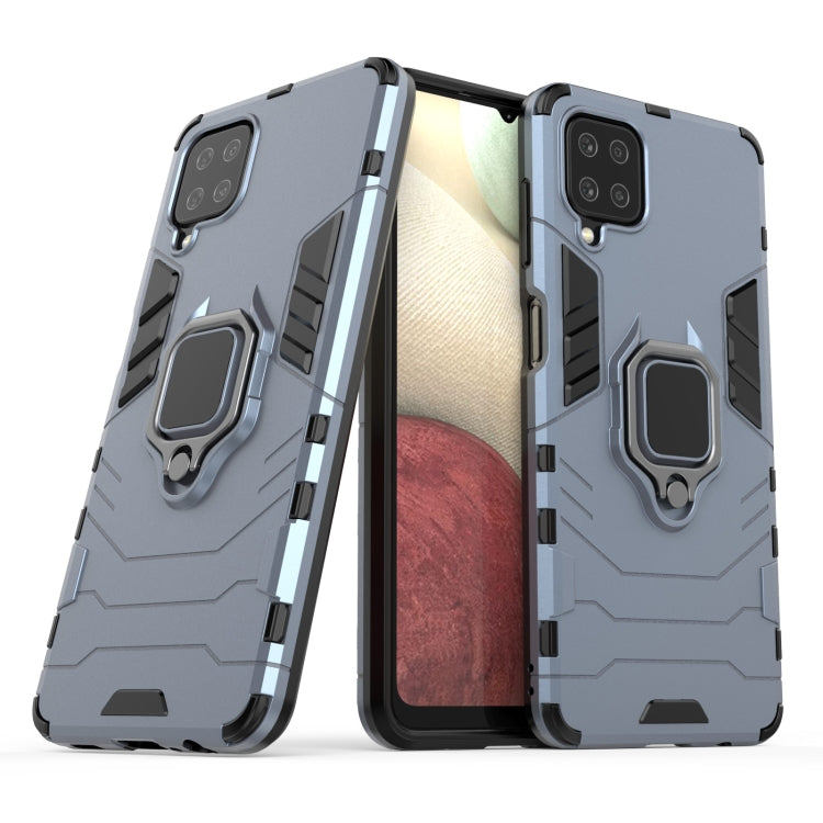 For Samsung Galaxy A12 5G PC + TPU Shockproof Protective Case with Magnetic Ring Holder