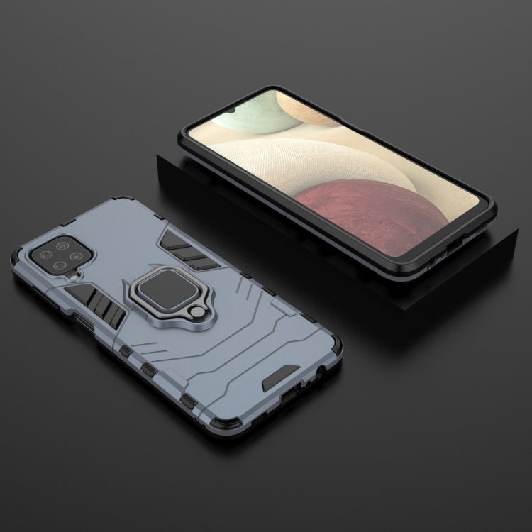 For Samsung Galaxy A12 5G PC + TPU Shockproof Protective Case with Magnetic Ring Holder