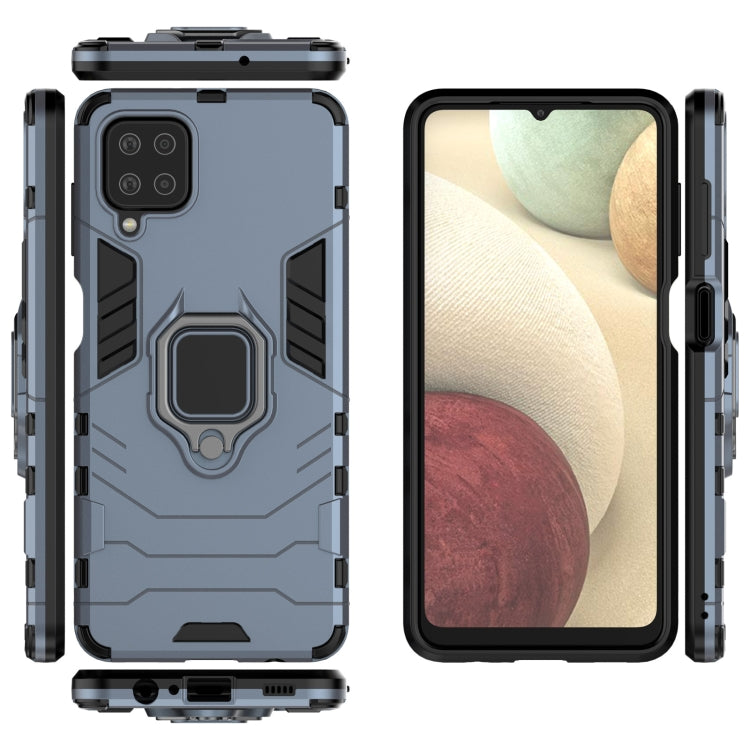 For Samsung Galaxy A12 5G PC + TPU Shockproof Protective Case with Magnetic Ring Holder