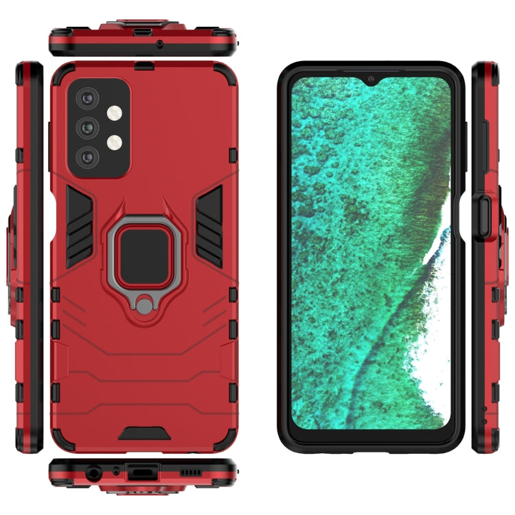 For Samsung Galaxy A32 5G PC + TPU Shockproof Protective Case with Magnetic Ring Holder