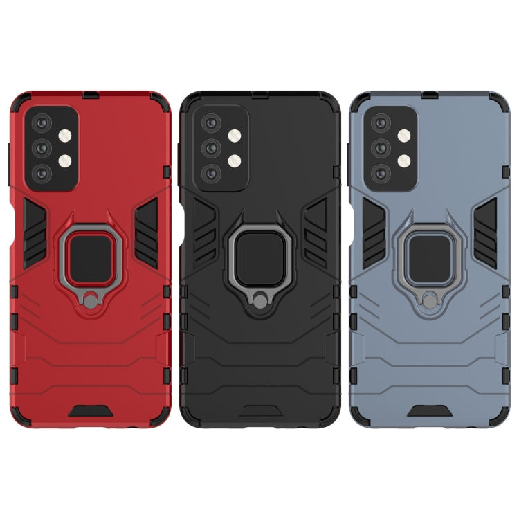For Samsung Galaxy A32 5G PC + TPU Shockproof Protective Case with Magnetic Ring Holder