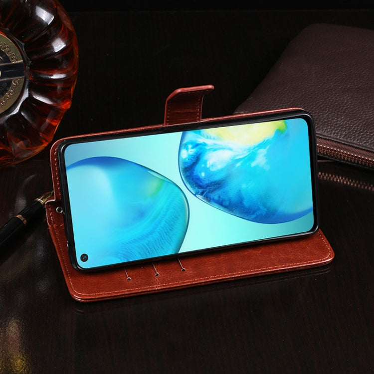 For Infinix Note 8i idewei Crazy Horse Texture Horizontal Flip Leather Case with Holder & Card Slots & Wallet