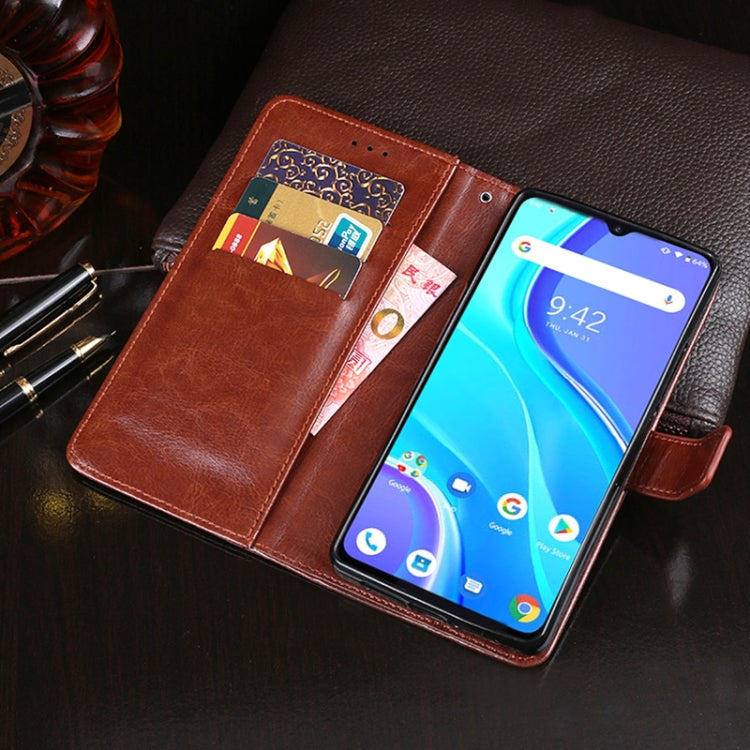For UMIDIGI A7S idewei Crazy Horse Texture Horizontal Flip Leather Case with Holder & Card Slots & Wallet