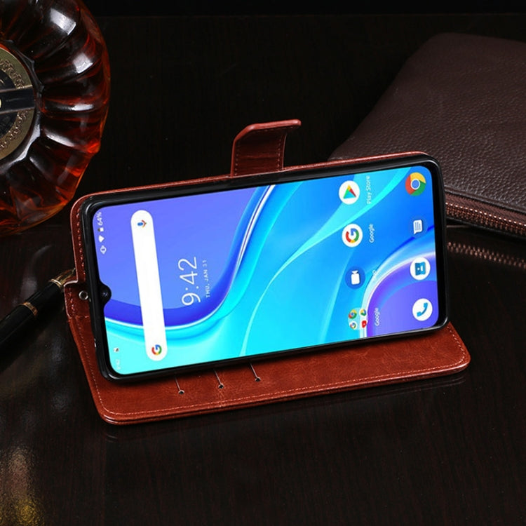 For UMIDIGI A7S idewei Crazy Horse Texture Horizontal Flip Leather Case with Holder & Card Slots & Wallet