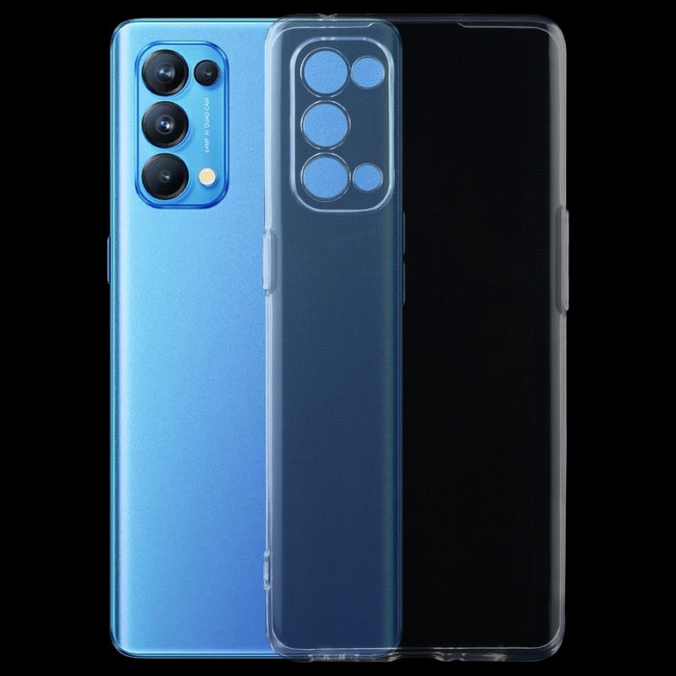 For OPPO Reno5 0.75mm Ultra-thin Transparent TPU Soft Protective Case