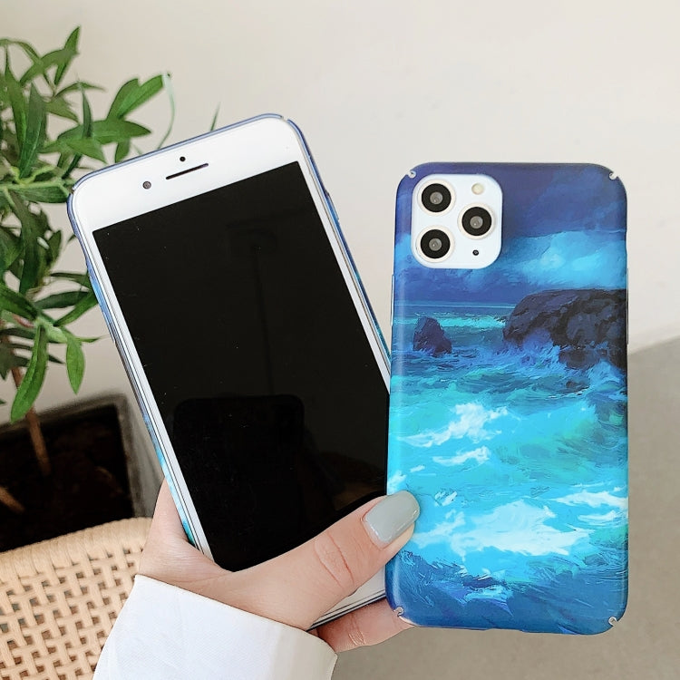 For iPhone 11 Water Stick Style Hard Protective Case