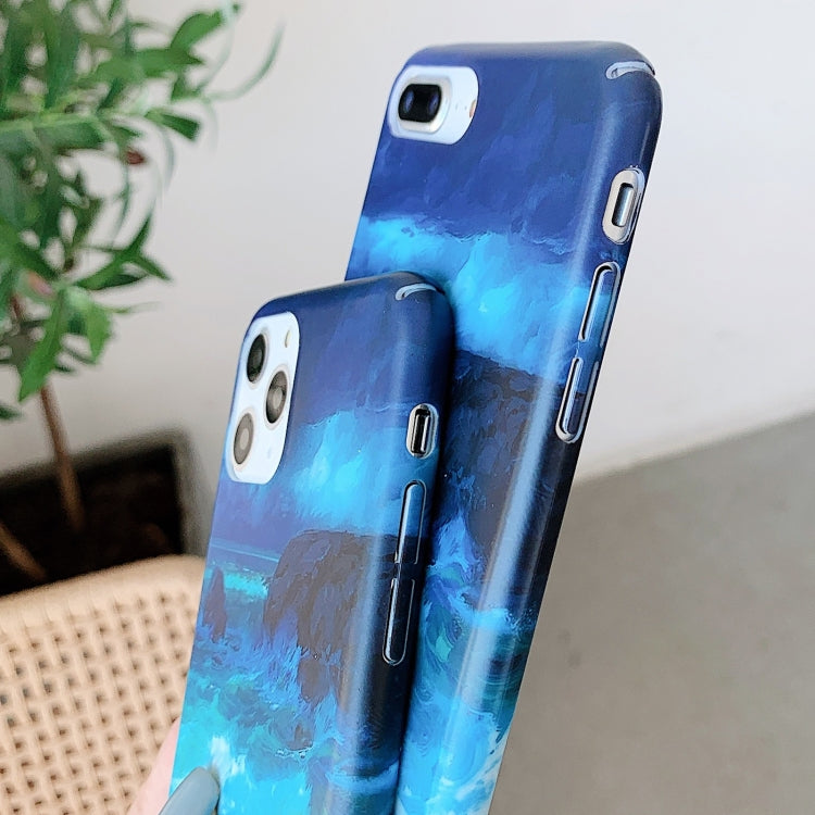 For iPhone 11 Water Stick Style Hard Protective Case