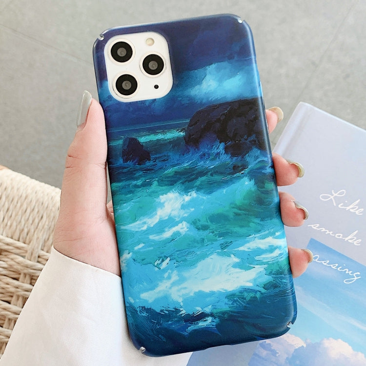 For iPhone 11 Pro Max Water Stick Style Hard Protective Case