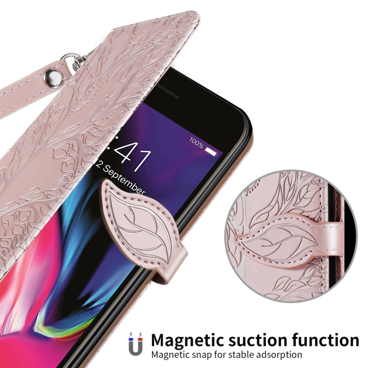 Life of Tree Embossing Pattern Horizontal Flip Leather Case with Holder & Card Slot & Wallet & Photo Frame & Lanyard For iPhone 6 Plus & 6s Plus