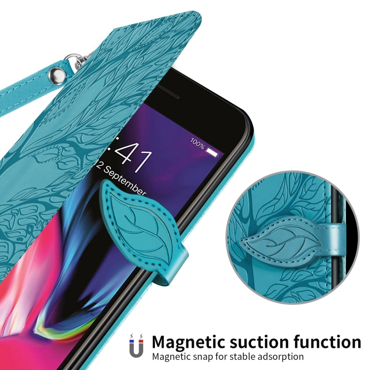 Life of Tree Embossing Pattern Horizontal Flip Leather Case with Holder & Card Slot & Wallet & Photo Frame & Lanyard For iPhone 6 Plus & 6s Plus