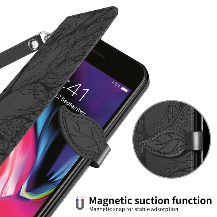 Life of Tree Embossing Pattern Horizontal Flip Leather Case with Holder & Card Slot & Wallet & Photo Frame & Lanyard For iPhone 6 Plus & 6s Plus