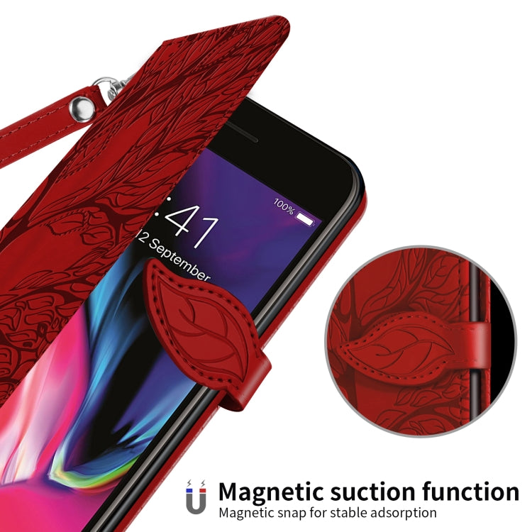 Life of Tree Embossing Pattern Horizontal Flip Leather Case with Holder & Card Slot & Wallet & Photo Frame & Lanyard For iPhone 8 Plus & 7 Plus