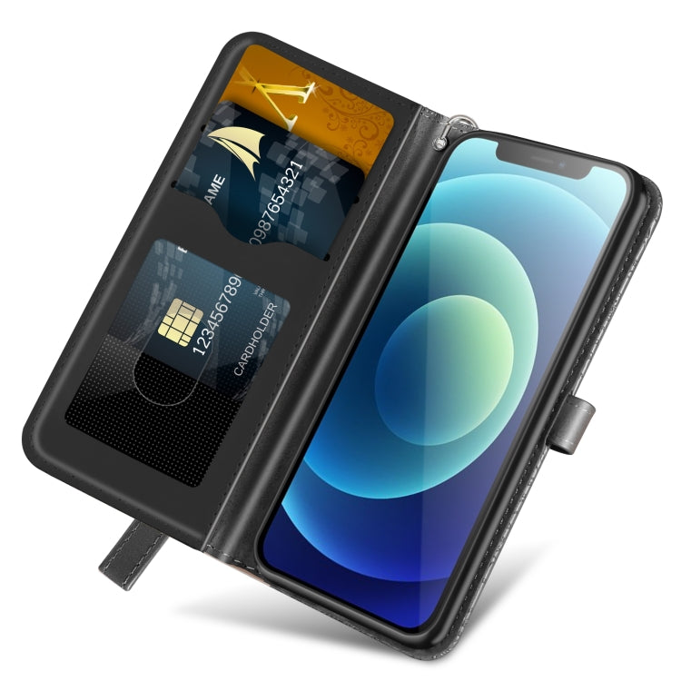 For iPhone 11 Life of Tree Embossing Pattern Horizontal Flip Leather Case with Holder & Card Slot & Wallet & Photo Frame & Lanyard