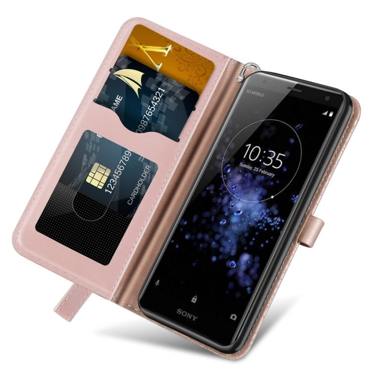 For Sony Xperia XZ2 Life of Tree Embossing Pattern Horizontal Flip Leather Case with Holder & Card Slot & Wallet & Photo Frame & Lanyard