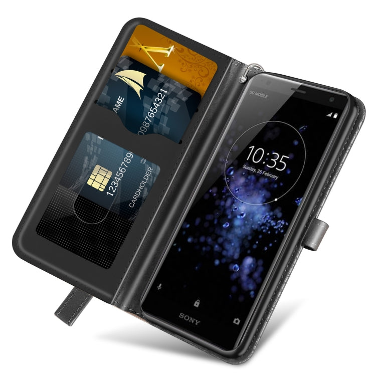 For Sony Xperia XZ2 Life of Tree Embossing Pattern Horizontal Flip Leather Case with Holder & Card Slot & Wallet & Photo Frame & Lanyard