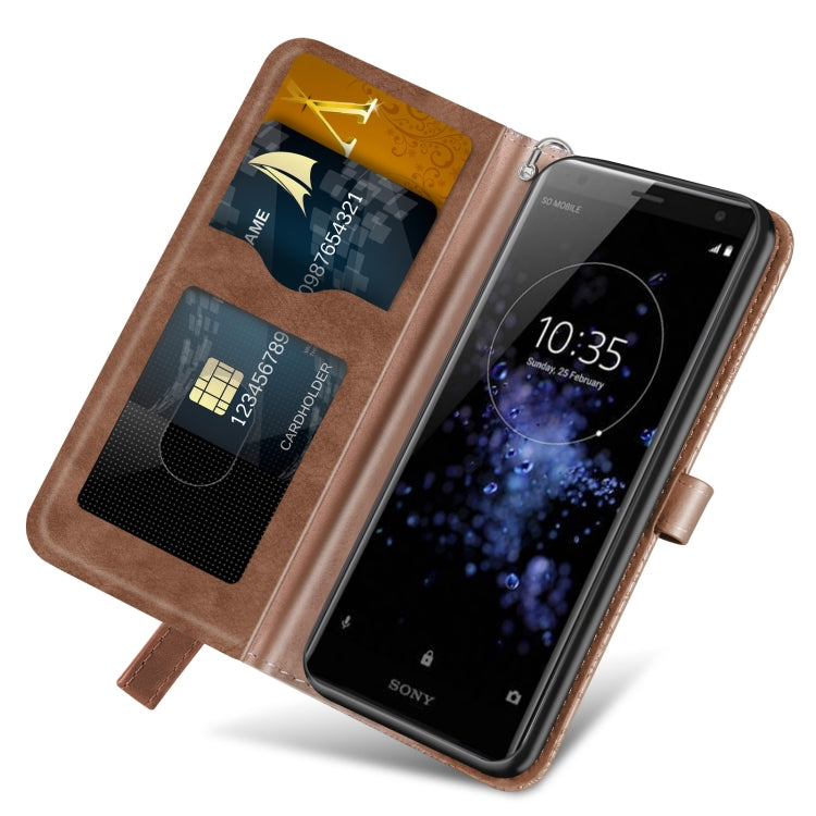 For Sony Xperia XZ2 Life of Tree Embossing Pattern Horizontal Flip Leather Case with Holder & Card Slot & Wallet & Photo Frame & Lanyard