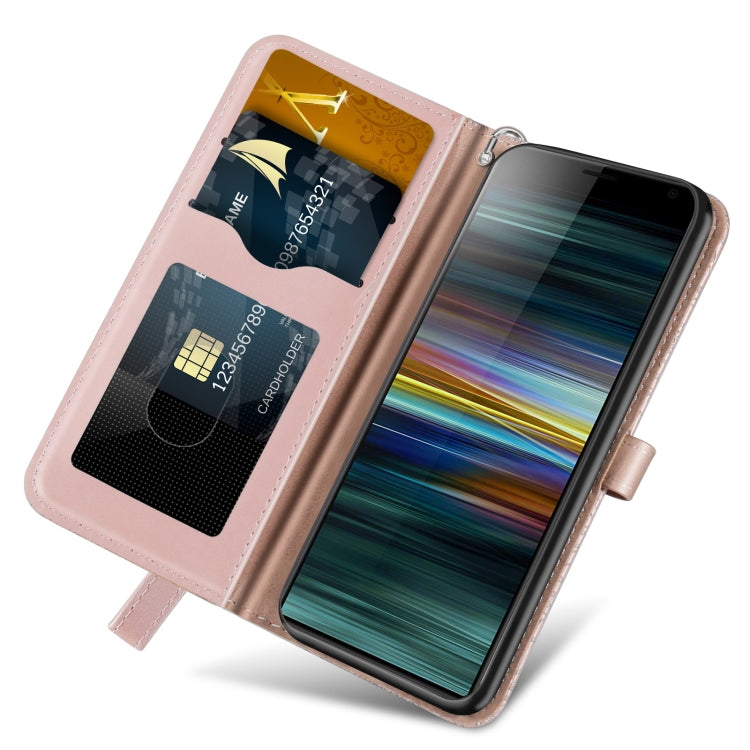 For Sony Xperia 8 Life of Tree Embossing Pattern Horizontal Flip Leather Case with Holder & Card Slot & Wallet & Photo Frame & Lanyard