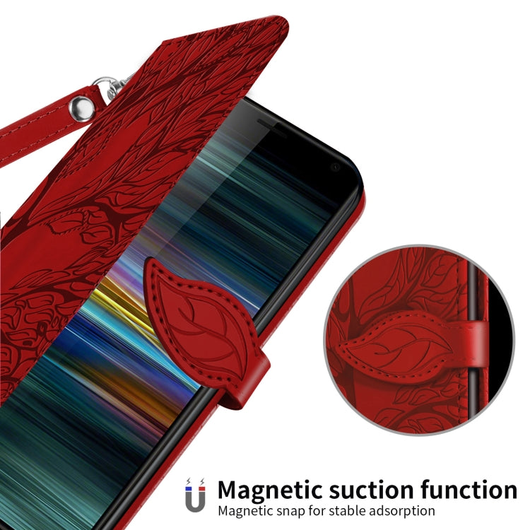 For Sony Xperia 8 Life of Tree Embossing Pattern Horizontal Flip Leather Case with Holder & Card Slot & Wallet & Photo Frame & Lanyard