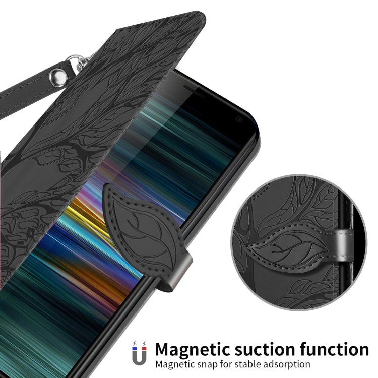 For Sony Xperia 8 Life of Tree Embossing Pattern Horizontal Flip Leather Case with Holder & Card Slot & Wallet & Photo Frame & Lanyard