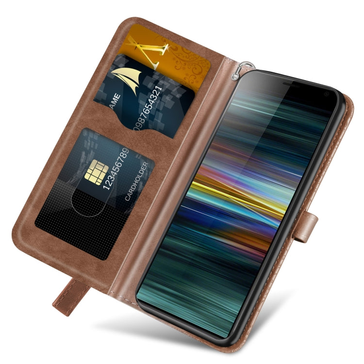 For Sony Xperia 8 Life of Tree Embossing Pattern Horizontal Flip Leather Case with Holder & Card Slot & Wallet & Photo Frame & Lanyard