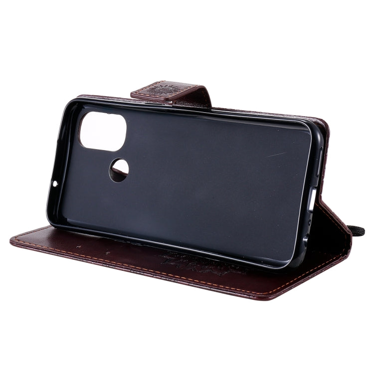 For OnePlus Nord N100 Sun Embossing Pattern Horizontal Flip Leather Case with Card Slot & Holder & Wallet & Lanyard