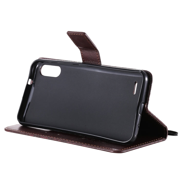 For LG K22 / K22 Plus Sun Embossing Pattern Horizontal Flip Leather Case with Card Slot & Holder & Wallet & Lanyard