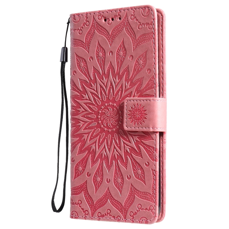 For OPPO A53(2020) / A33(2020) / A53s / A32 Sun Embossing Pattern Horizontal Flip Leather Case with Card Slot & Holder & Wallet & Lanyard